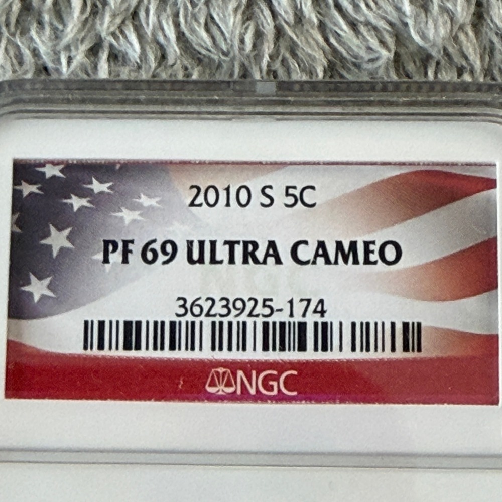 2010 S Jefferson Nickel 5C NGC PF 69 Ultra Cameo Proof US Coin Flag Label - Picture 3 of 5